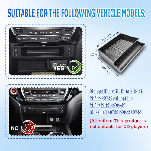 Console Drawer Tray for Honda Pilot 2016-2022/ Honda Ridgeline - Product Imagery