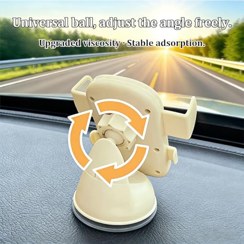 Car Phone Holder, 360° Rotation Suction Cup Windshield Dashboard - Product Imagery