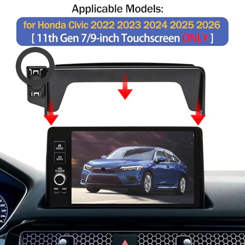 Magnetic Phone Holder for Honda Civic 2026 2025 2024 2023 2022 - Product Imagery