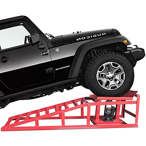 2PCS Auto Car Truck Service Ramps Lifts, 10000lbs Heavy Duty - Product Imagery