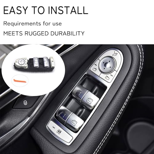 Power Master Window Switch Button Black for Mercedes-Benz W205 - Product Imagery