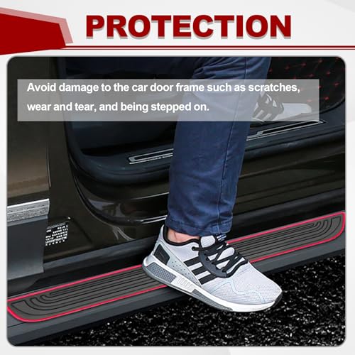 4PCS Car Door Sill Protector, Anti-Scratch & Waterproof Auto - Product Imagery