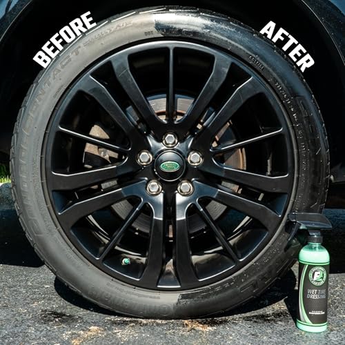 ExoForma Wet Tire Dressing Spray - Extremely High Shine Tire - Product Imagery
