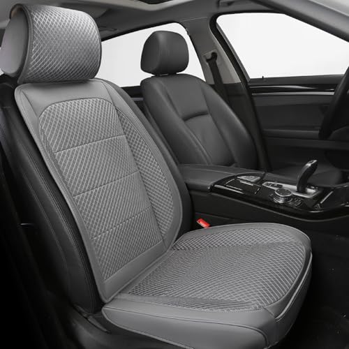 1 Pack Gray Ventilated Cooling Car Seat Covers for Summer - Product Imagery