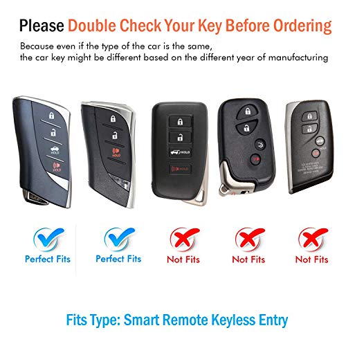 Compatible with Lexus Key fob Cover with Keychain Soft TPU 360 - Product Imagery