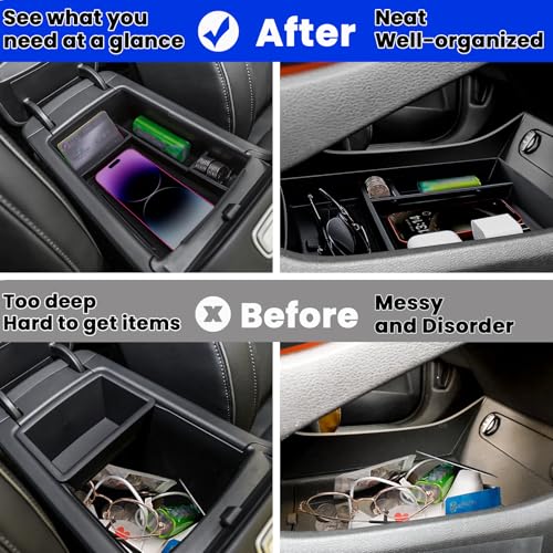 2PCS Center Console Organizer for 21-23 Hyundai Santa Fe - Product Imagery