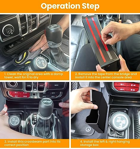 Eamplest Gear Shift Center Console Organizer Box for Jeep - Product Imagery