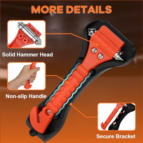 SINSEN Car Safety Hammer Set of 2 Emergency Escape Tool Auto Car - Product Imagery