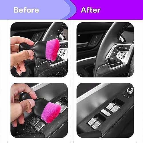 AOCISKA Car Interior Detailing Brush,Soft Bristle Cleaning Brush - Product Imagery