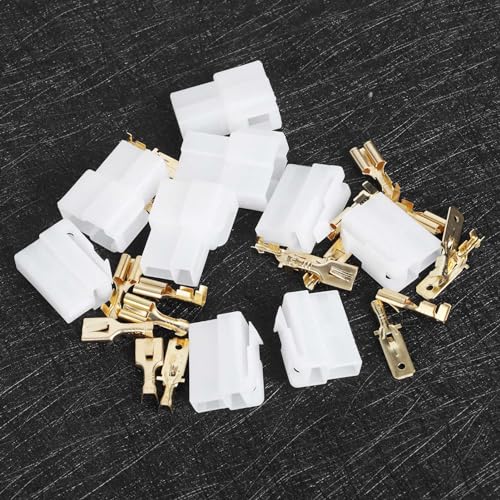 T Type 2 Pin Power Plug Car Radio Cable Connectors Set KEN WO OD - Product Imagery