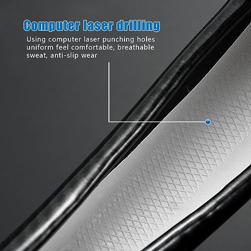 gunhunt 1 PC Car Breathable Steering Wheel Cover, Carbon Fiber - Product Imagery