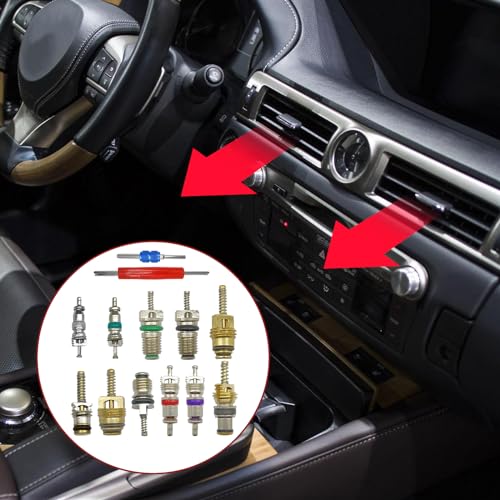 102Pcs Air Conditioning Valve Core Accessories Kit, A/C R12 - Product Imagery