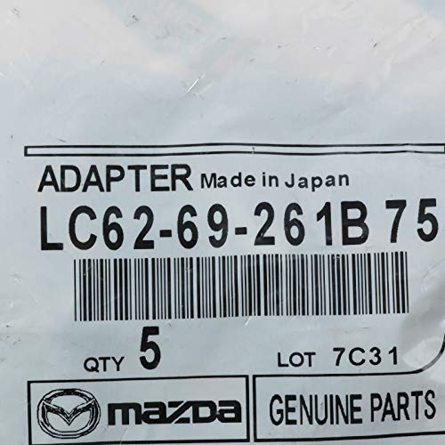 Mazda 2 3 5 CX-9 CX-7 Gray Sun Visor Adapter Clip OEM - Product Imagery
