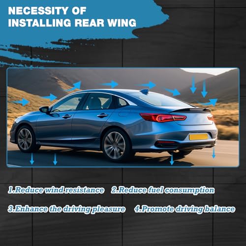 Roof Spoiler fit for Lexus IS300 Sedan Base 2021 2022 2023 2024 - Product Imagery