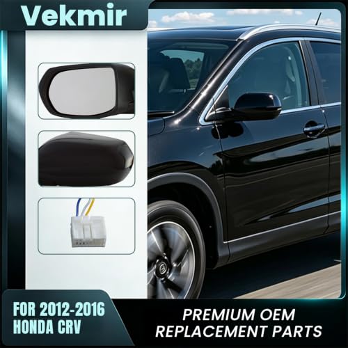 Driver Side Mirror For 2012-2016 Honda CRV（3pins Black） - Product Imagery