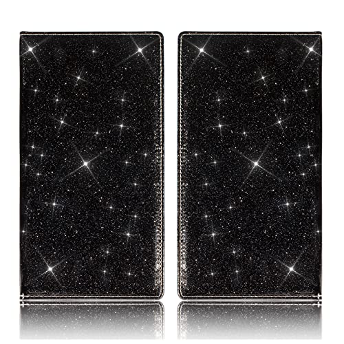 TOURSUIT Car Registration & Insurance Card Holder, Glitter Black - Product Imagery