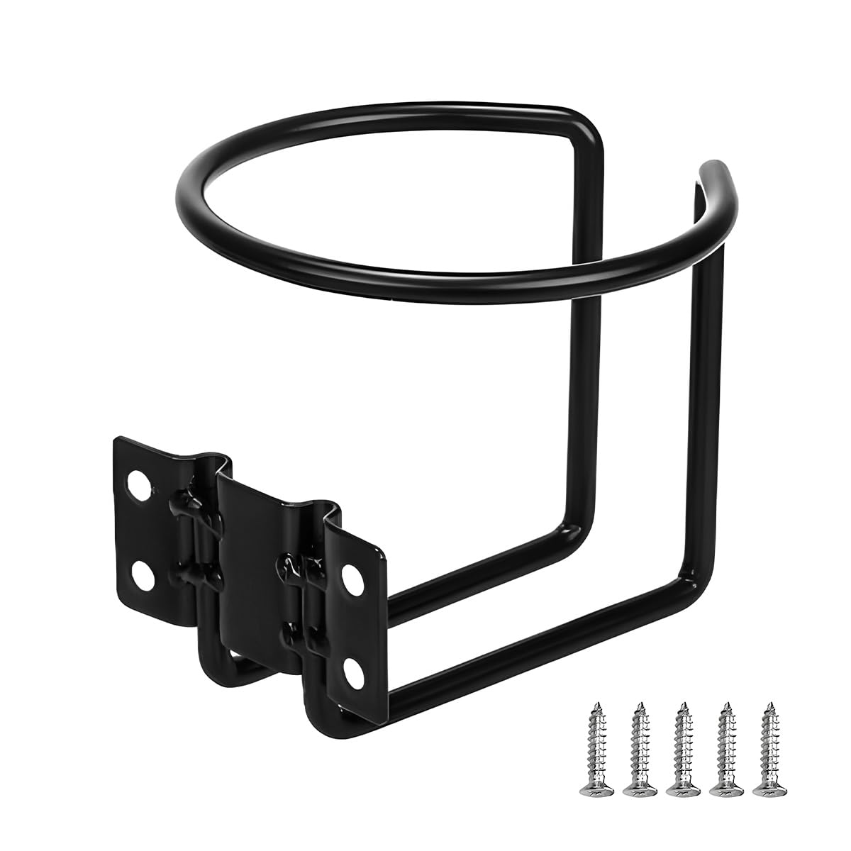 Povtii Boat Ring Cup Holder, Wall & Rail Mounted Stainless Steel - Product Imagery