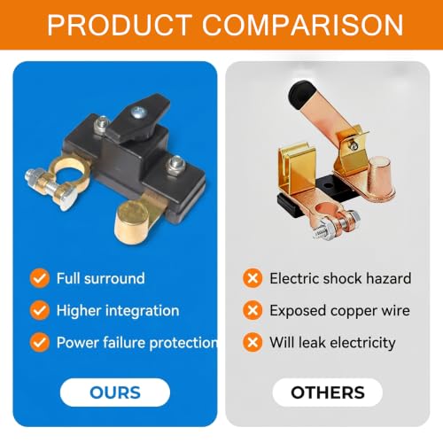 Car Battery Disconnect Isolator Cut Off Switch 12V 24V Universal - Product Imagery