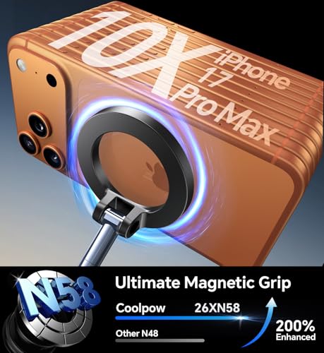 Coolpow【Newest Vacuum Magnetic Phone Holder for Car Phone Holder - Product Imagery