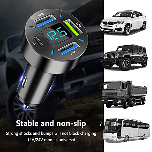 Car Charger 66W Super Fast Charging with USB PD&QC - Product Imagery