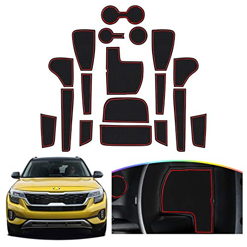 SKTU for 2021 2022 2023 2024 2025 2026 Kia Seltos Door Slot Mat - Product Imagery