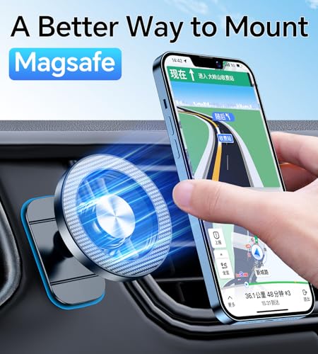 Kaistyle for Magsafe Car Mount【20 Strong Magnets】Magnetic Phone - Product Imagery