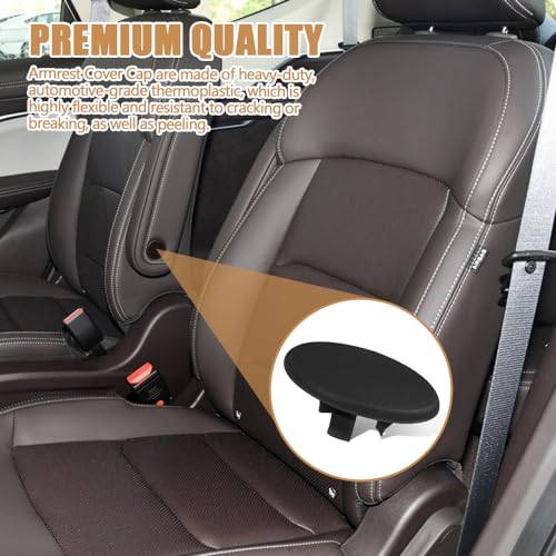 Rear Seat Armrest Cap, OEM# 15279689, 2PCS, Black - Product Imagery