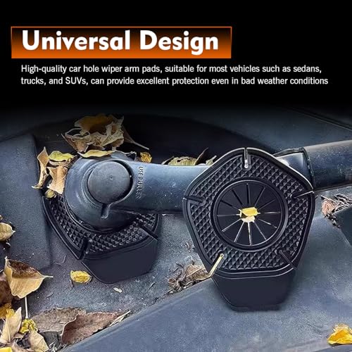 2PCS Car Wiper Arm Hole Protection Pad, Silicone Windshield - Product Imagery