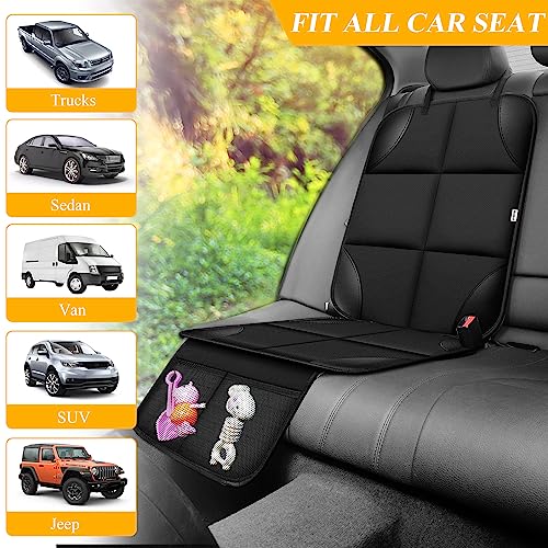 Meolsaek Car Seat Protector for Child Car Seat，Non-Slip Backing - Product Imagery