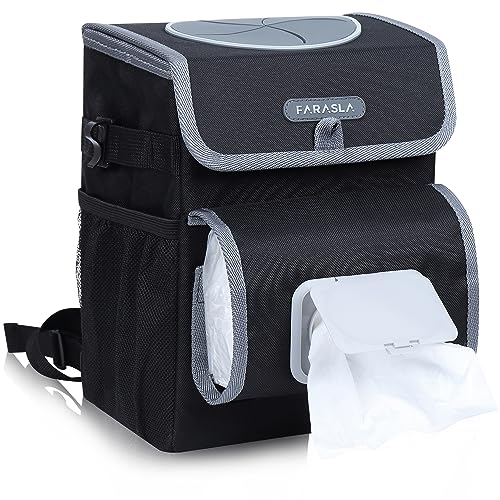 Farasla All-in-One Car Trash Can, Garbage Bag for Car - Product Imagery