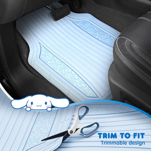 Cinnamoroll Car Mats 4pc Floor Mats for Cars Trucks SUVs Blue - Product Imagery