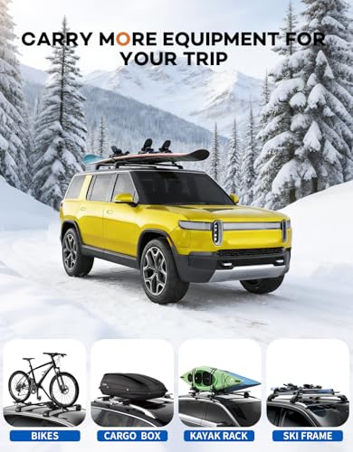 Wonderdriver 330lbs Lockable Roof Rack Cross Bars for Rivian R1S - Product Imagery