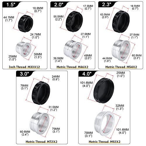 PTNHZ OD 2"/50.8mm Aluminum Alloy Weld Billet On Filler Neck Cap - Product Imagery