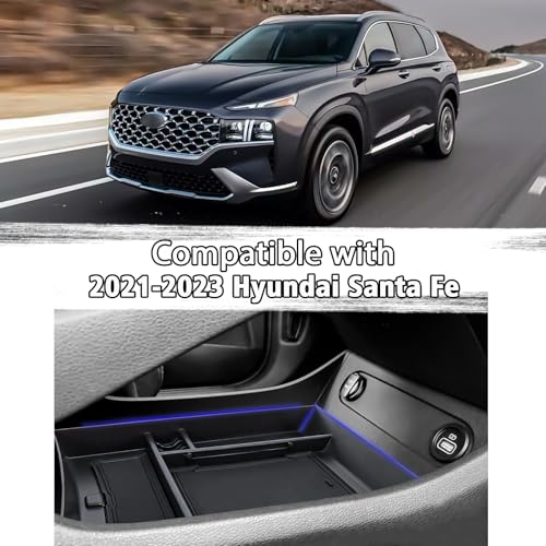 Lower Console Tray for 2021-2023 Hyundai Santa Fe Accessories - Product Imagery