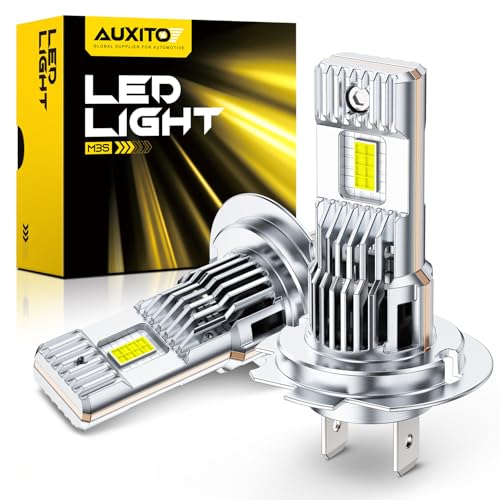 AUXITO H7 Bulb - 1000% Brighter 6500K White, True 1:1 Halogen - Product Imagery