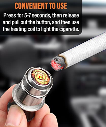 ESEWALAS Pop-Out Car Cigarette Lighter, 12V Lighter Plug Auto - Product Imagery