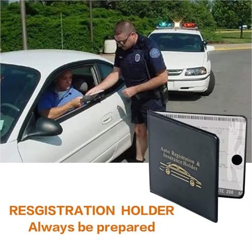 ESSENTIAL Car Auto Insurance Registration BLACK Document Wallet - Product Imagery