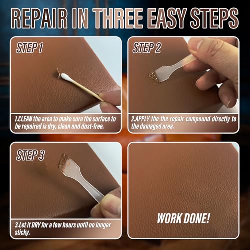 ARCSSAI ARCSSAL Leather Repair Kit for Furniture, Couch & Car - Product Imagery