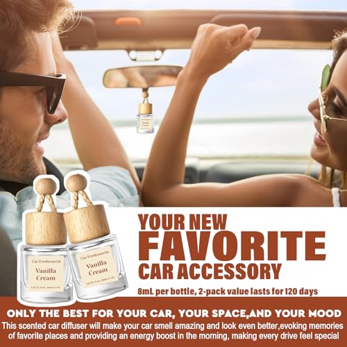 HoogaLife Car Air Freshener Diffuser 2 Pack Hanging Air - Product Imagery