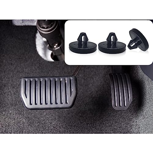 Ajxn 4 PCS Brake Pedal Pad and Light Switch Stopper - Black - Product Imagery