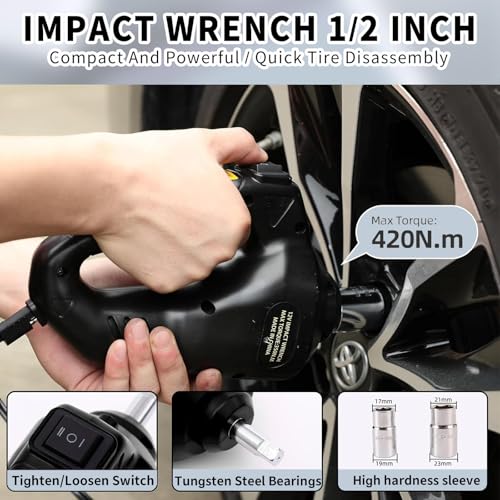 ROGTZ Electric Car Jack Hydraulic Kit 5T Impact Wrench Tire - Product Imagery