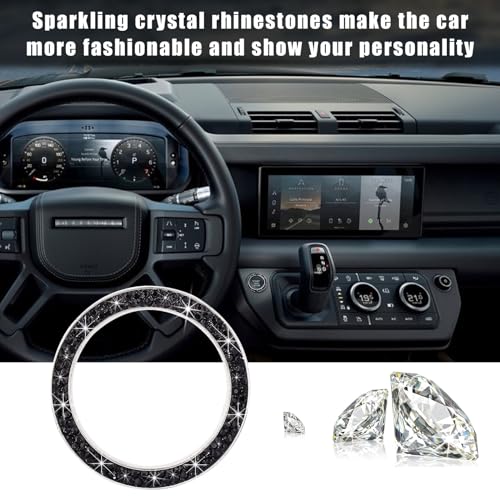 Kewucn Bling Crystal Double Rhinestone Car Engine Start - Product Imagery