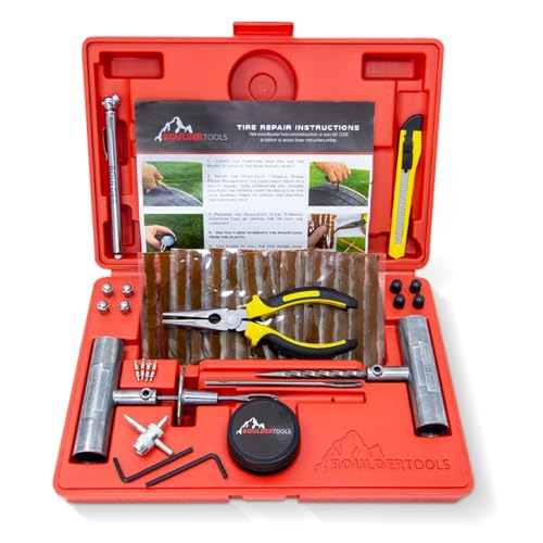 Boulder Tools Tire Plug Kit - Professional Tire Repair Kit - Product Imagery