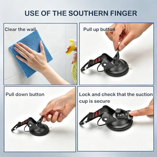 4PCS Heavy Duty Suction Cup Hooks - Strong Suction Cups for Car - Product Imagery