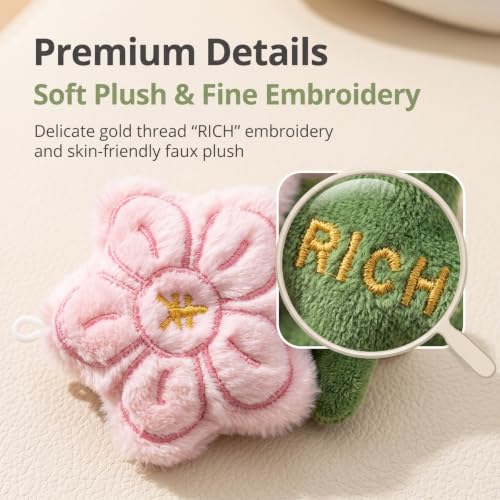 Rich Floral Sunglasses Holder for Car Visor, Cute Eyeglass - Product Imagery