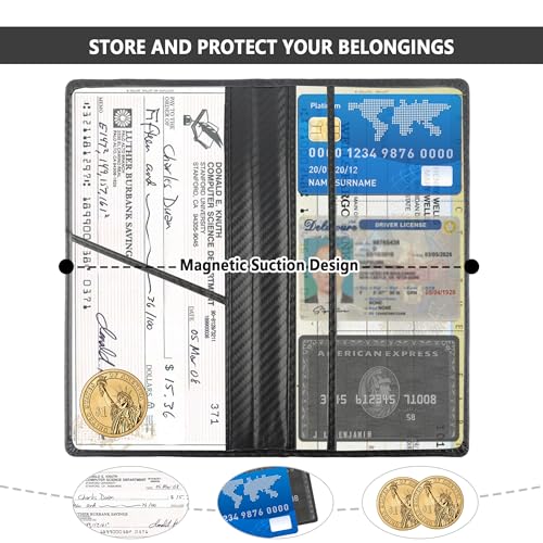 Car Registration and Insurance Holder,PU Leather Car Glove Box - Product Imagery