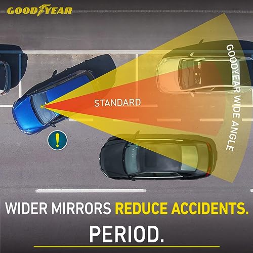 Goodyear Super Wide 17 Inch Panoramic Rear View Car Mirror, - Product Imagery