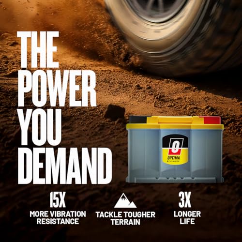 OPTIMA® Batteries High Performance DH6 YELLOWTOP® Dual Purpose - Product Imagery