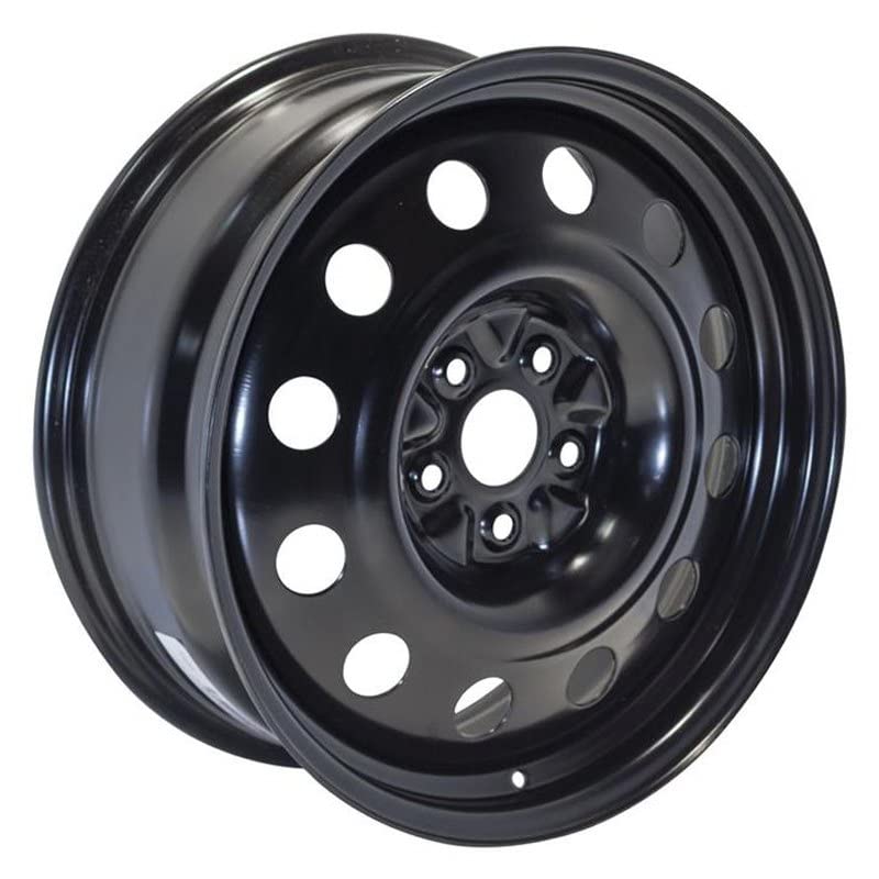 17x7.5 inch Custom Wheel - Black Standard Steel Rim ST Bolt- - Product Imagery