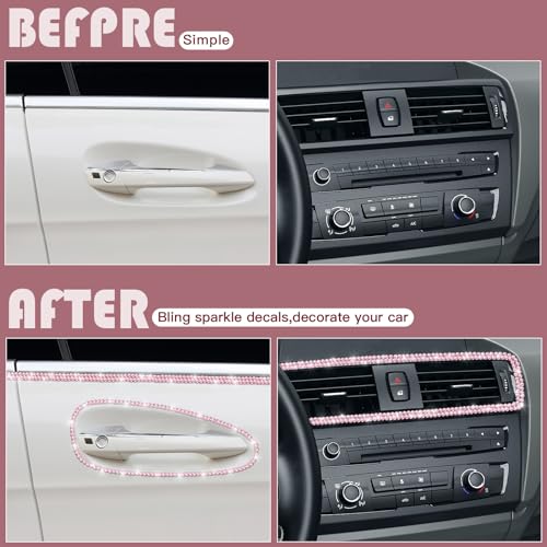 Kingdder 32.8 ft Car Trim Bling Decor Self Adhesive Car - Product Imagery